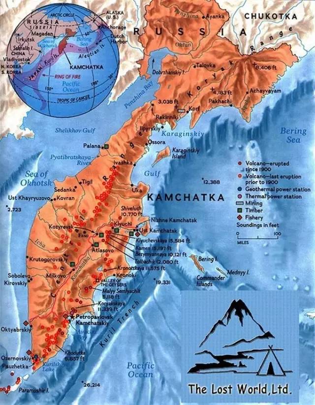 堪察加(kamchatka)半岛位於俄罗斯远东地区,远到什麼地步?