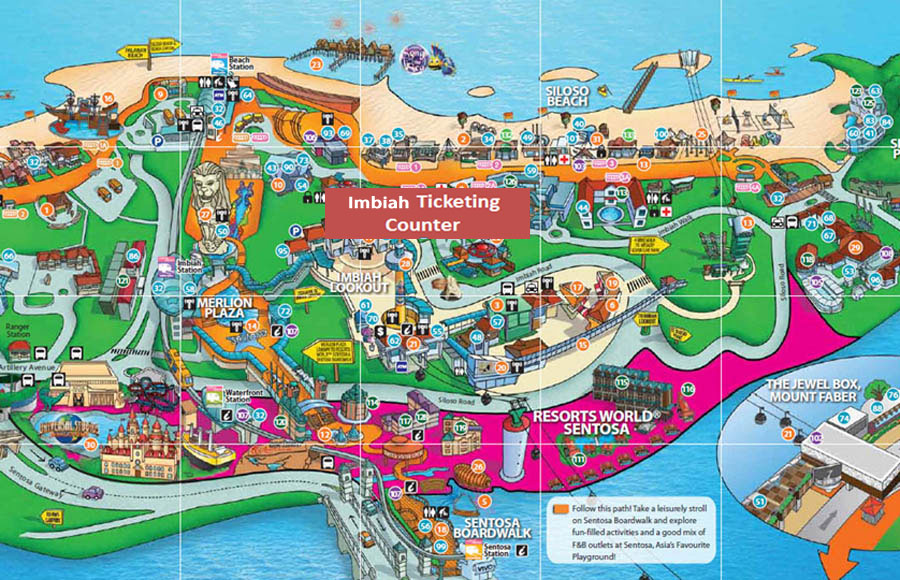 Map Sentosa Island Singapore Attractions Price