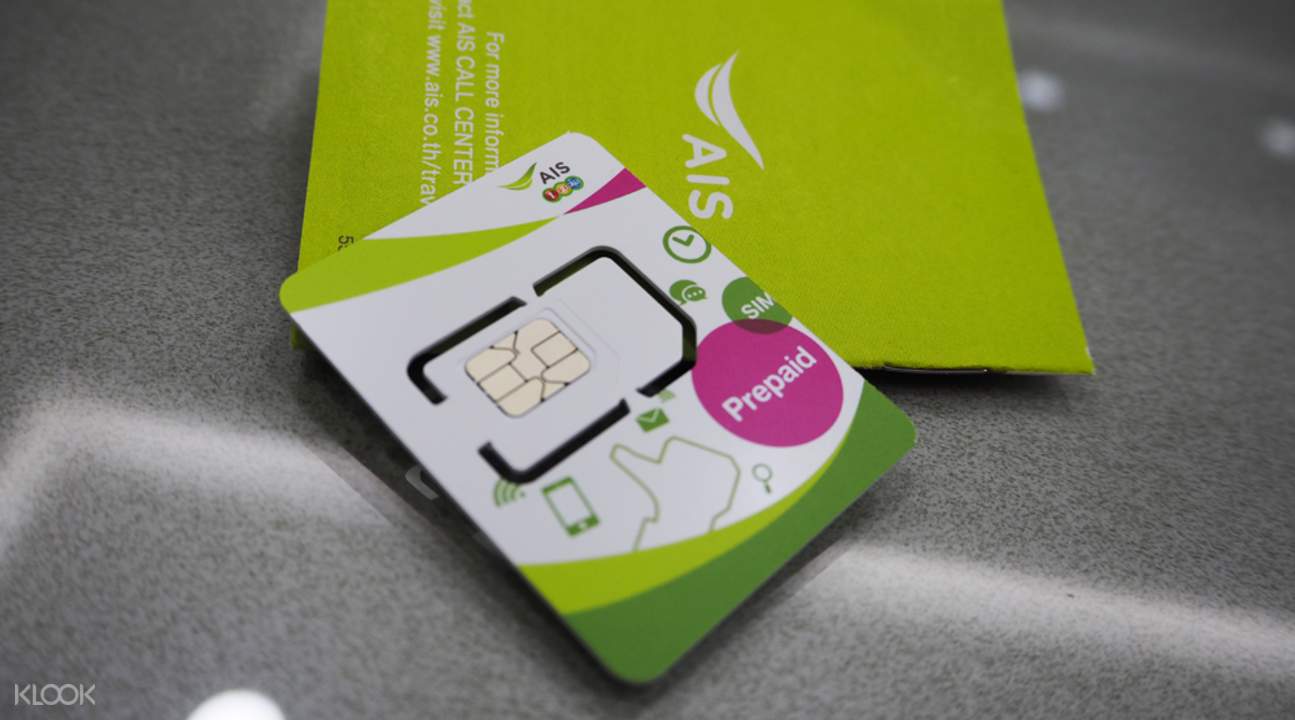 4g sim card (kbv airport pick up) for thailand
