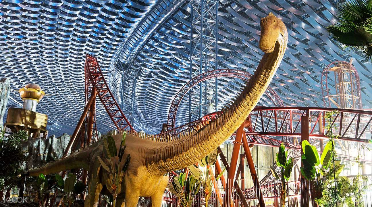 室内主题公园,游乐园分为四大部分—漫威英雄世界,失落谷恐龙冒险之旅