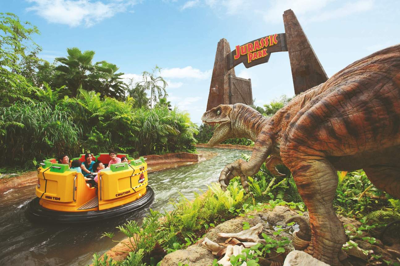 是亚洲第二座环球影城universal studio,除了有招牌侏罗纪公园,木乃伊