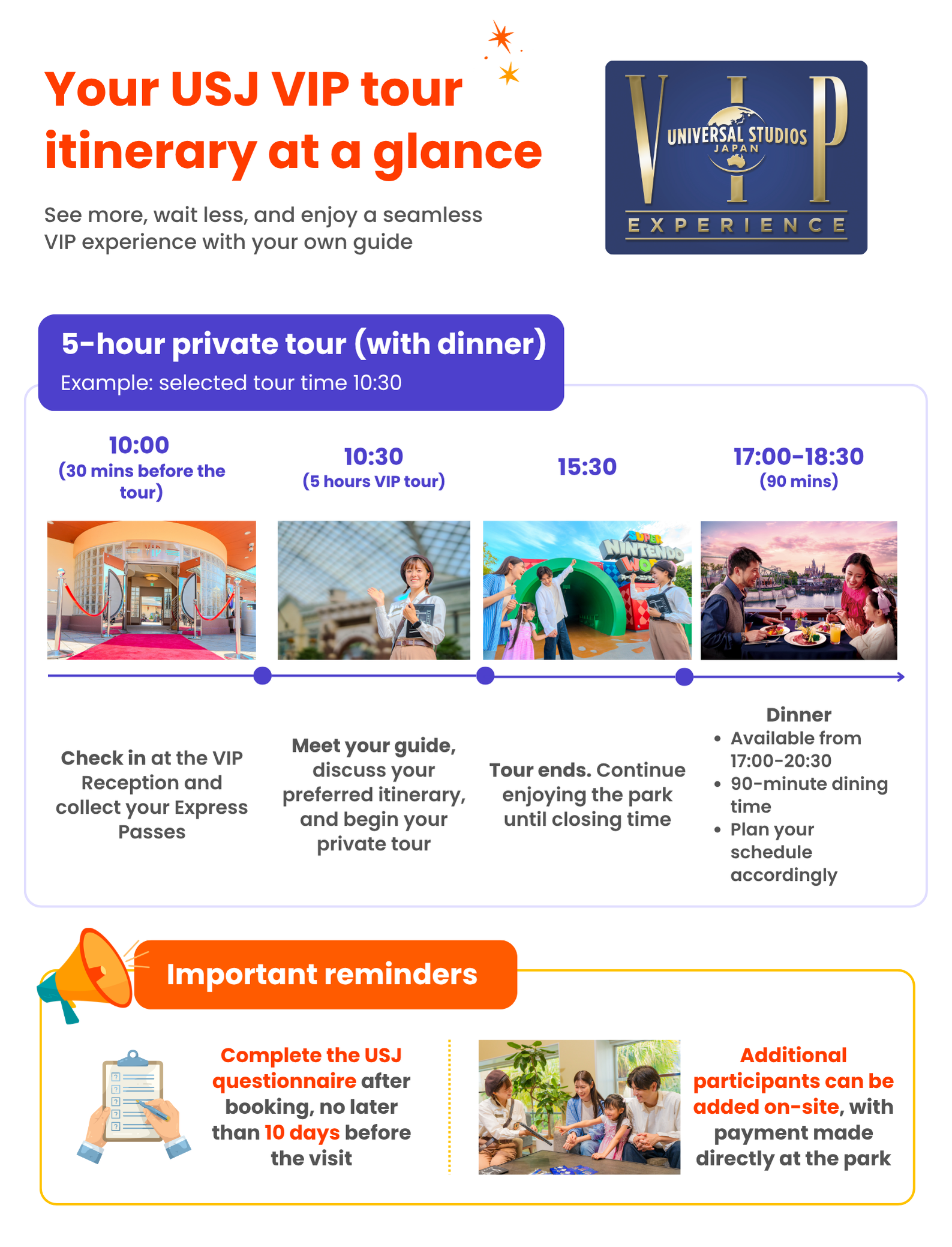 5-hour tour with dinner