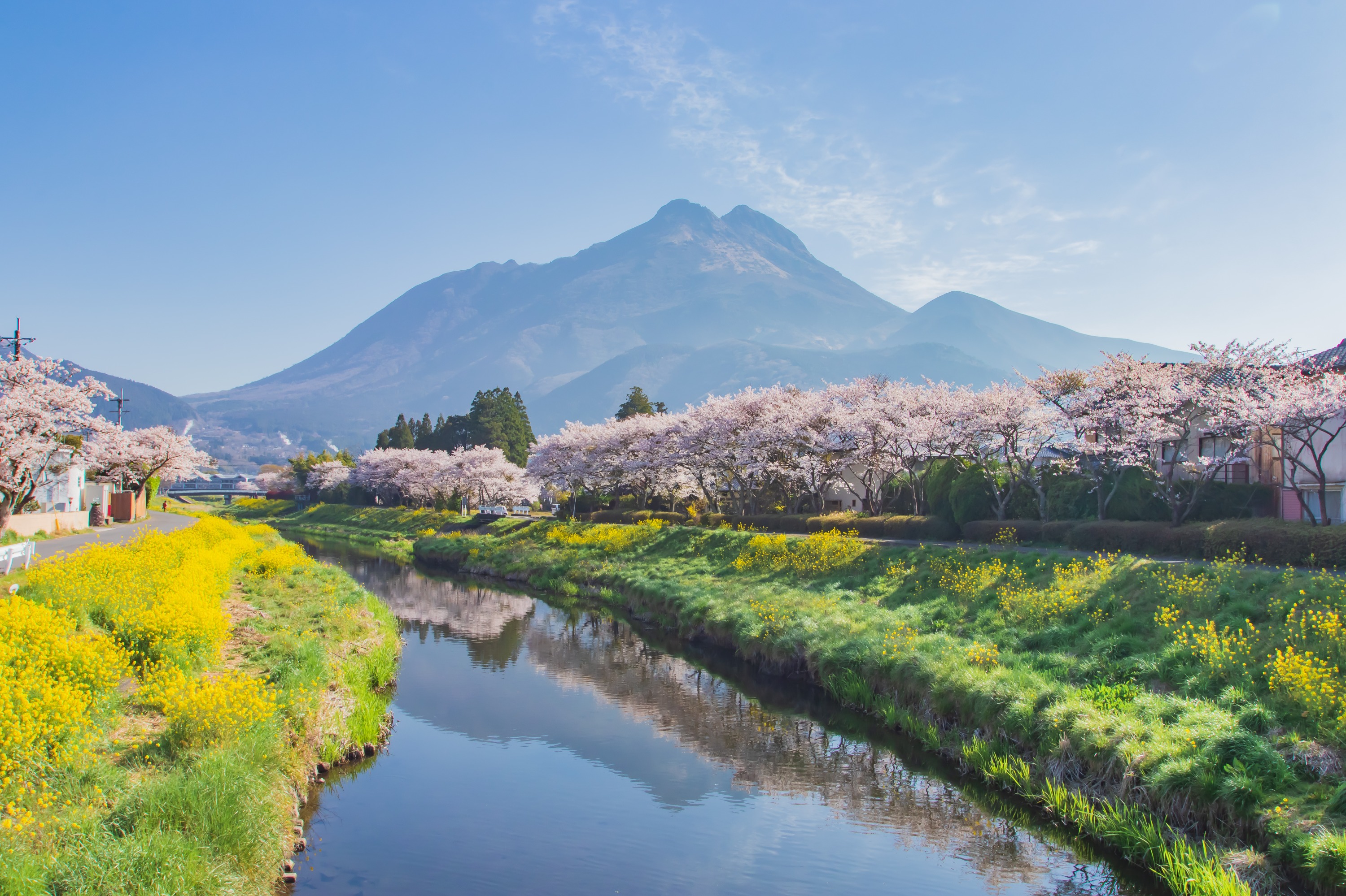 Mount Yufu in Oita, Japan
