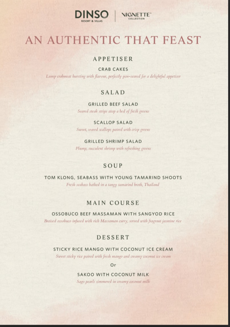 Set Menu
