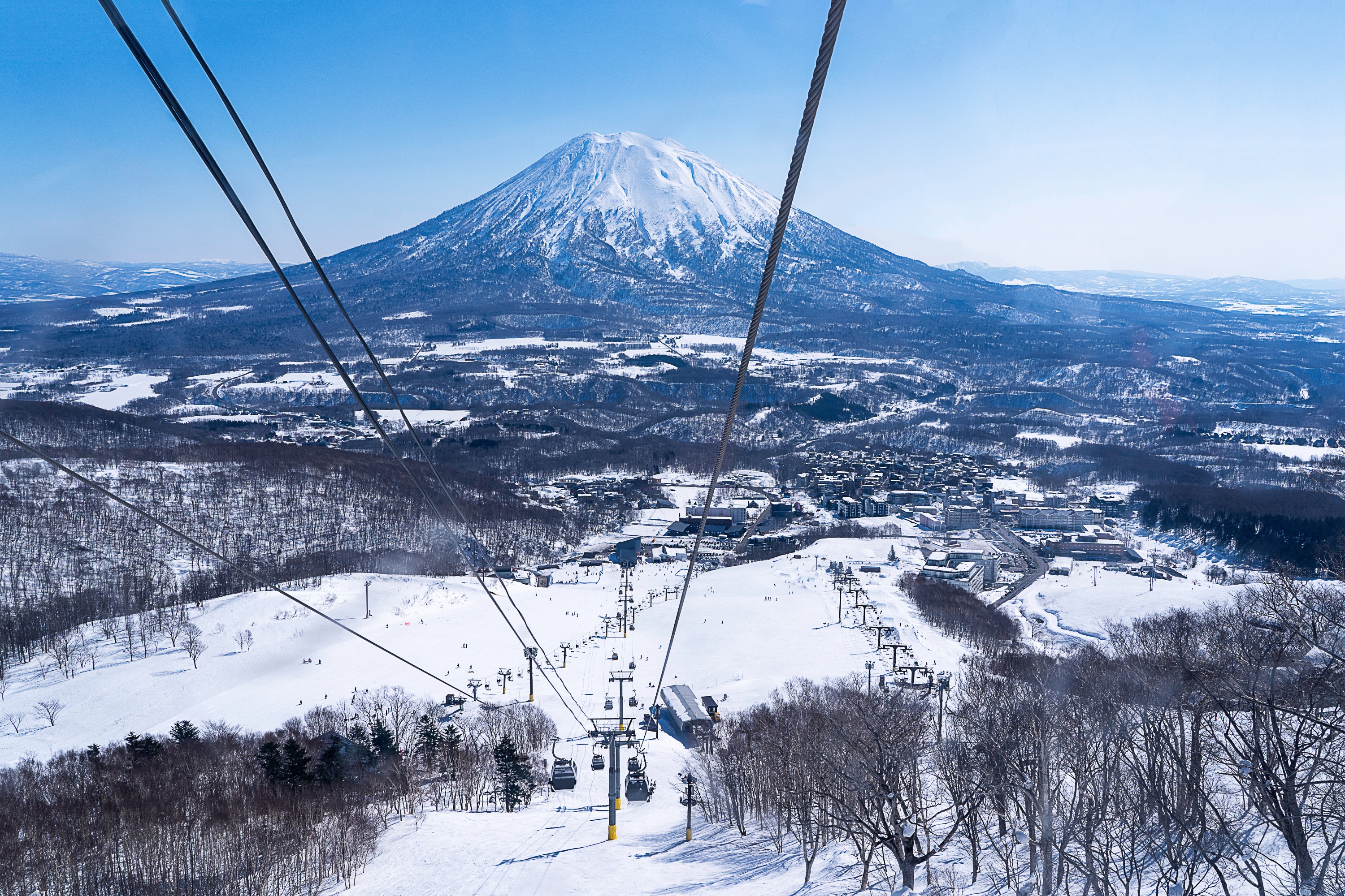 Yotei Mountain view in Niseko area in Hokkaido,Japan
