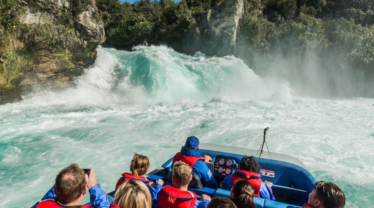 Huka Falls Jet Boat Ride in Taupo