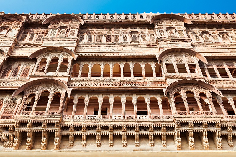 Inside part of Mehrangarh fort in Jodhpur.