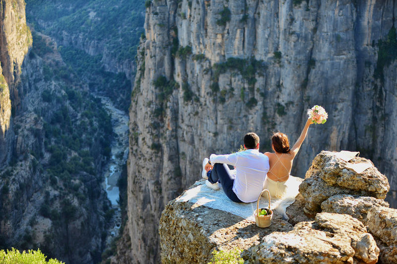 Tazi Canyon Selge and Adam Rocks from Alanya