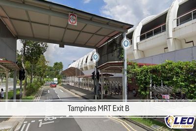 Tampines MRT Exit B pick-up location
