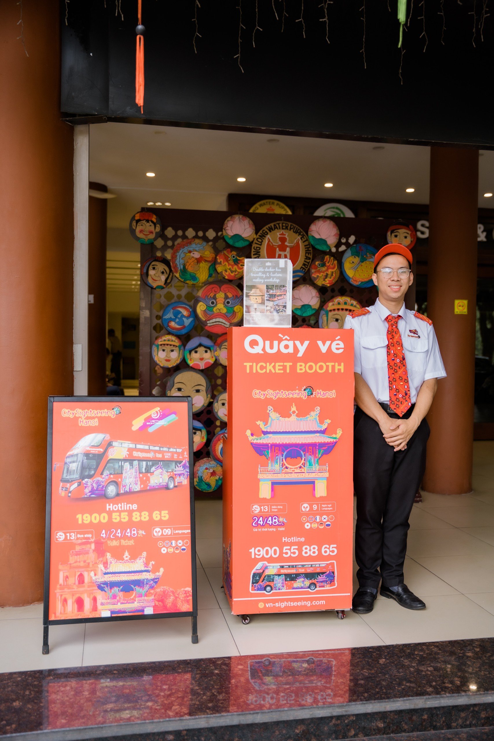 City Sightseeing Booth at Water Puppet Show