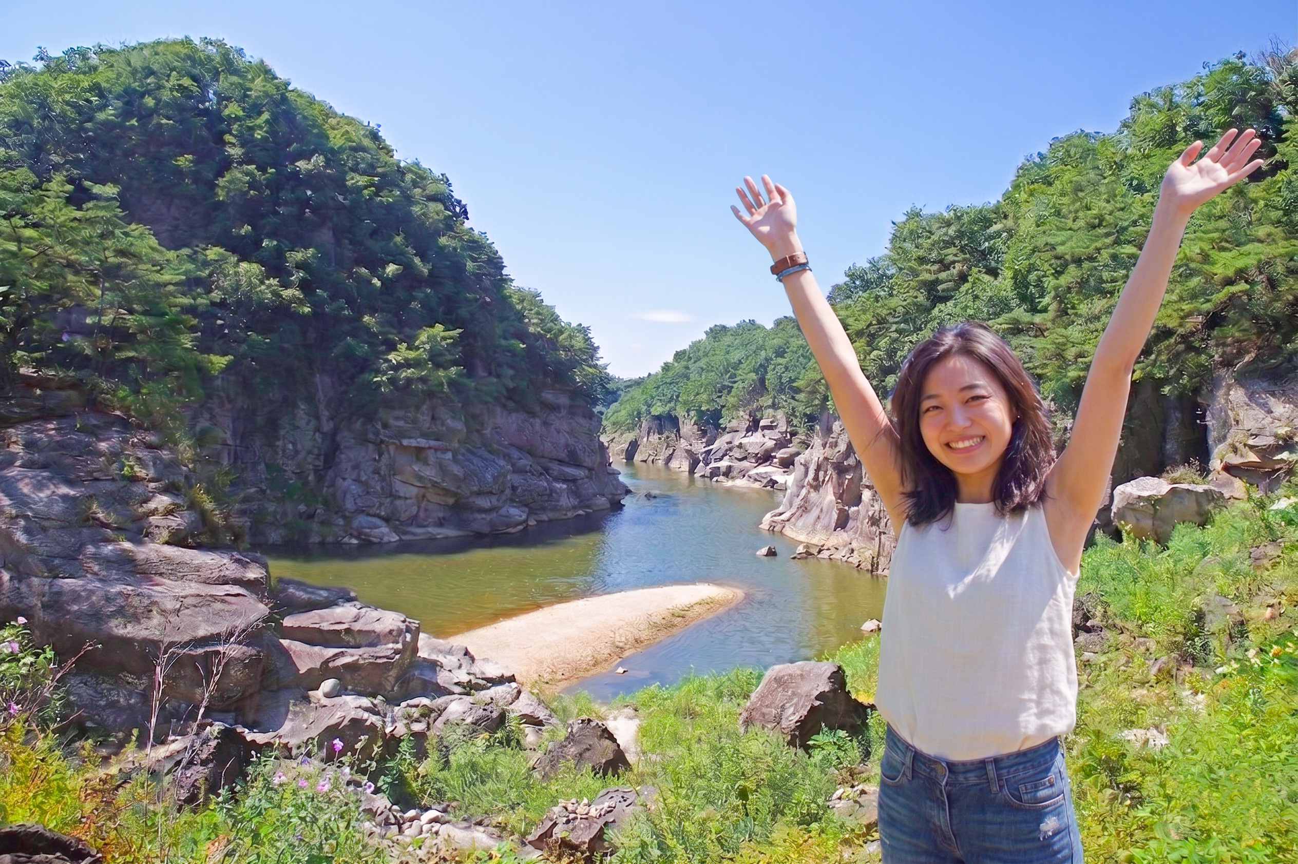 在漢灘江地質公園，體驗韓國最獨特的火山地貌之一。