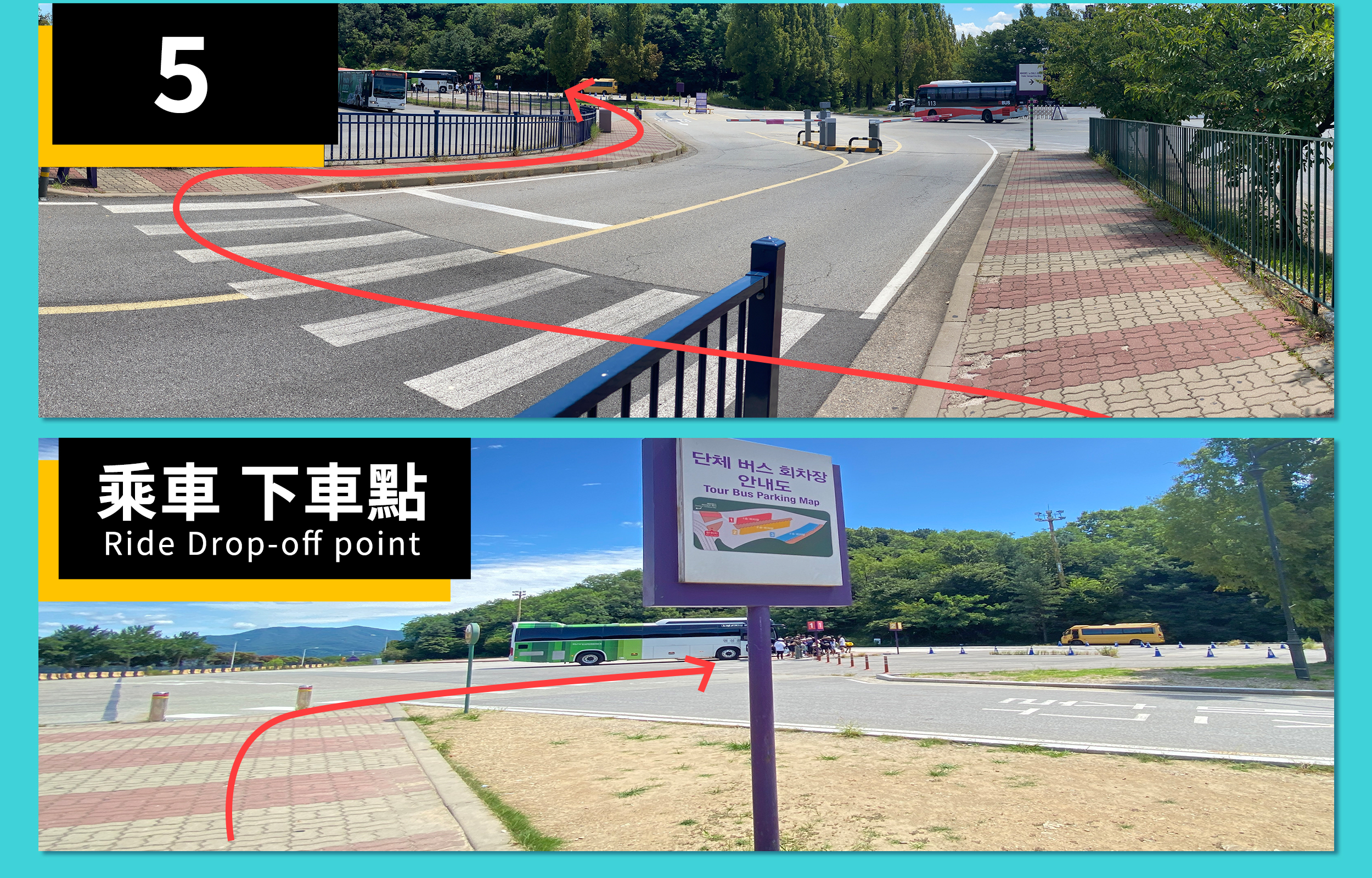 Directions to the return location