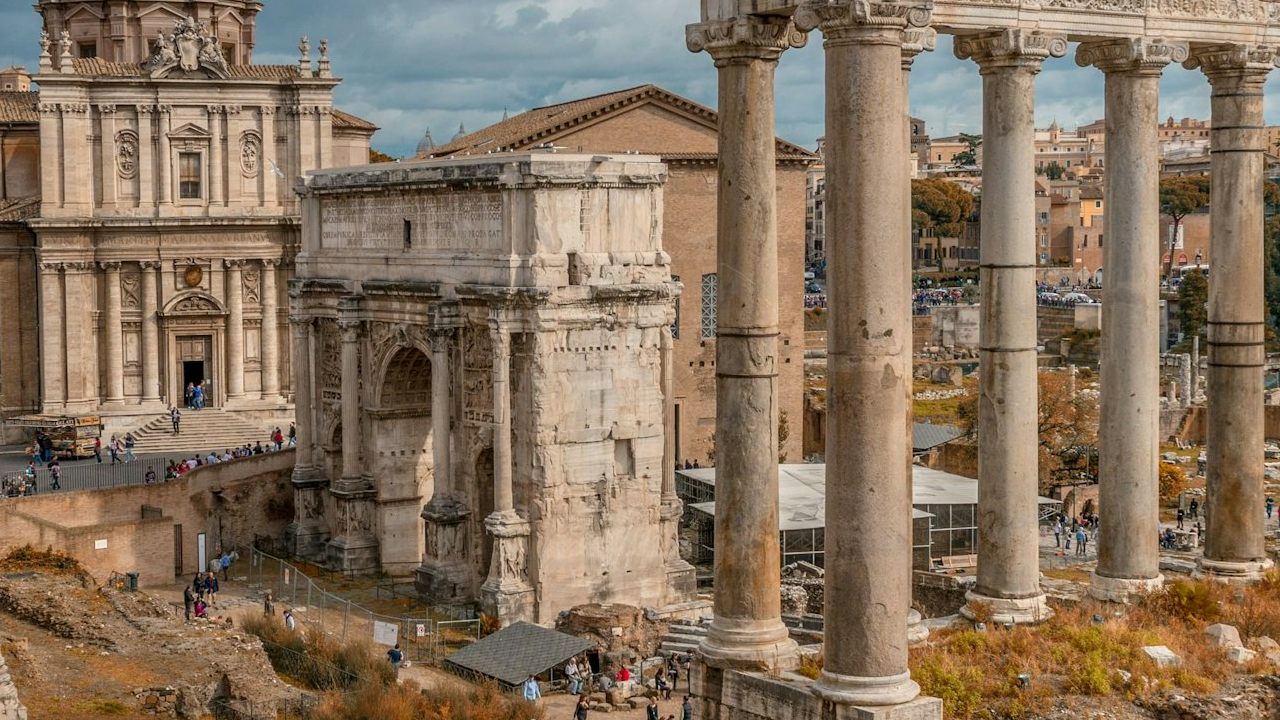 Walk through the ancient heart of Rome at the Roman Forum, where history comes alive