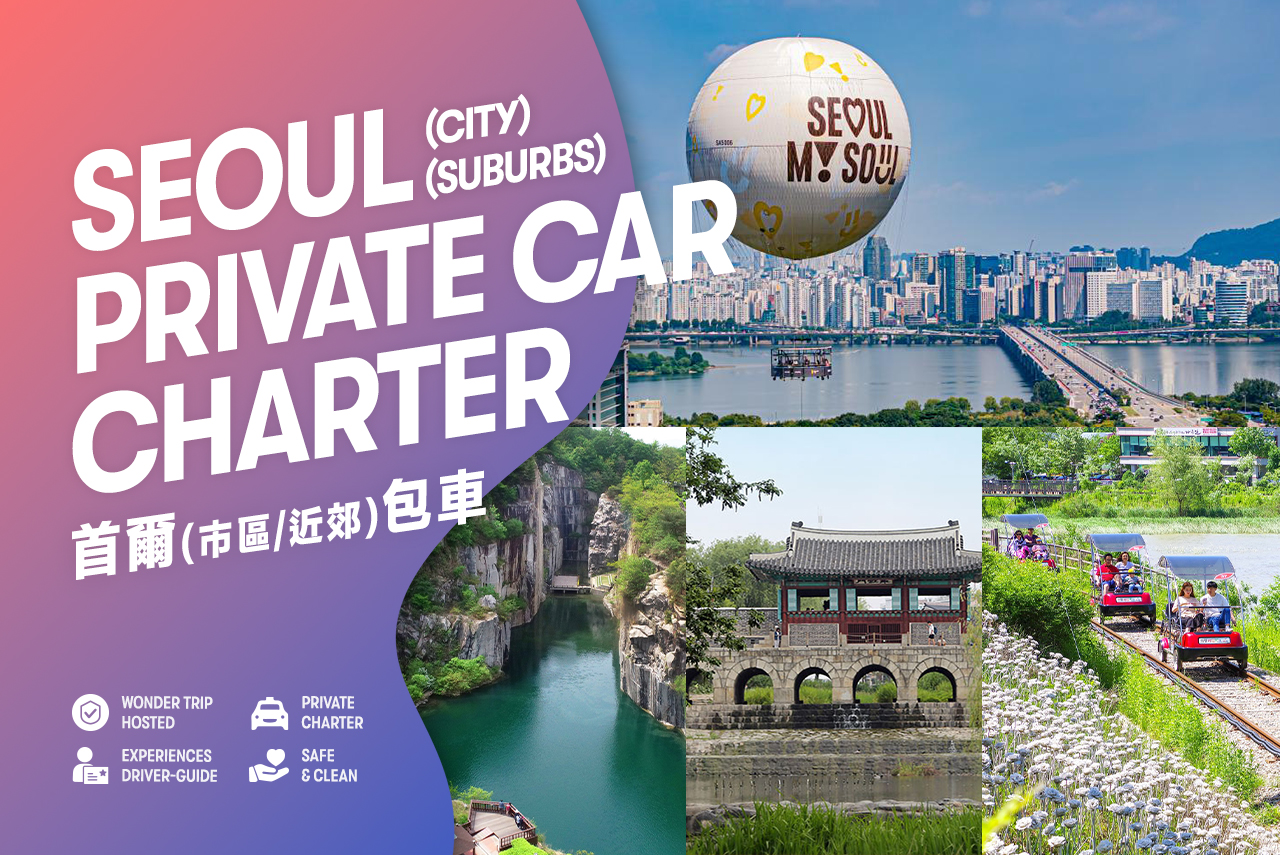 首爾包車一日遊：首爾市區/愛寶樂園/南怡島/羊駝樂園/江村鐵路公園可選
