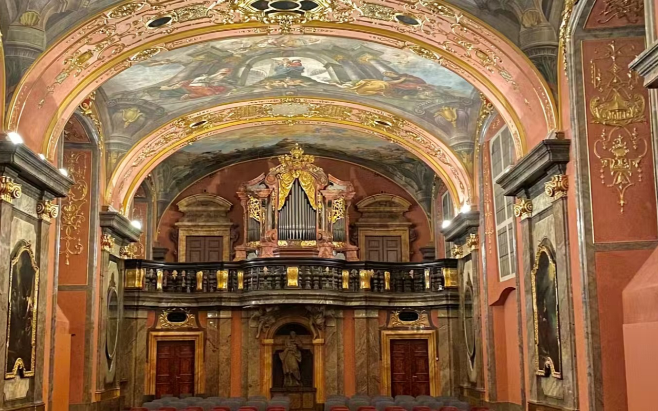 Timeless Baroque and Romantic melodies performed by renowned musicians in a historic setting