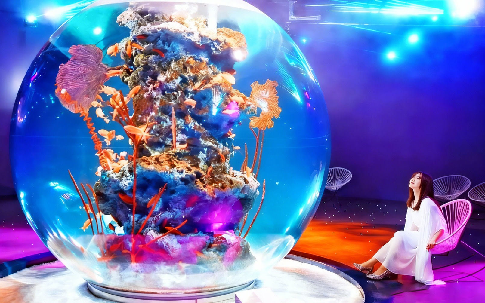 Kobe Nunobiki Herb Gardens & ATOA Art Aquarium or Kobe Harborland MOSAIC Ferris Wheel & Mt. Maya Night View Day Trip | Late Departure, Late Return from Osaka