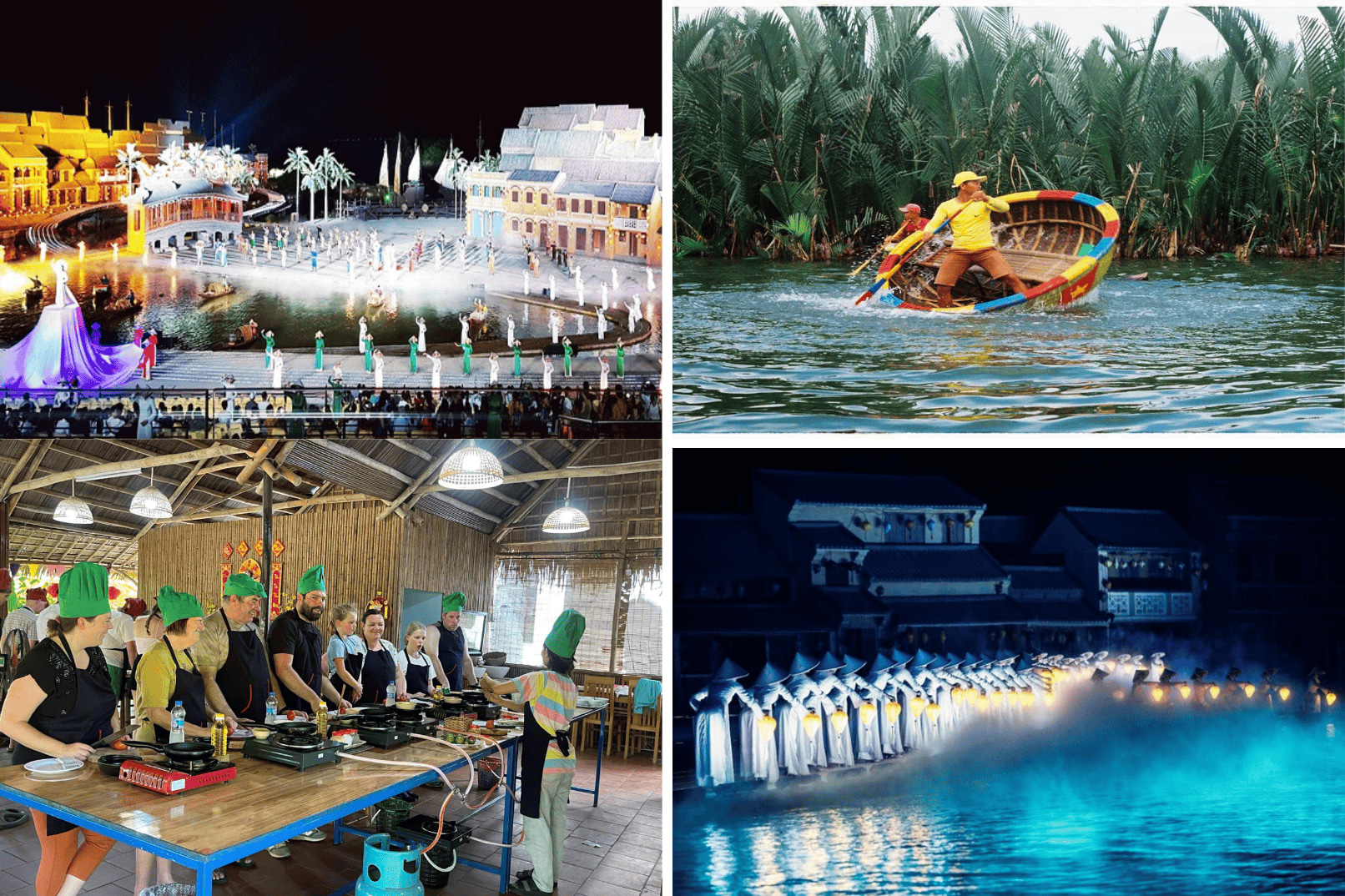 Coconut Forest Basket Boat, Cooking Class &amp; Hoi An Memories Show