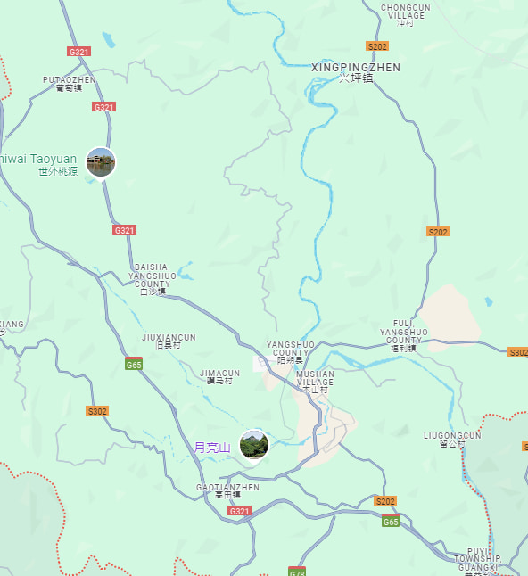 Yangshuo Service Area Map