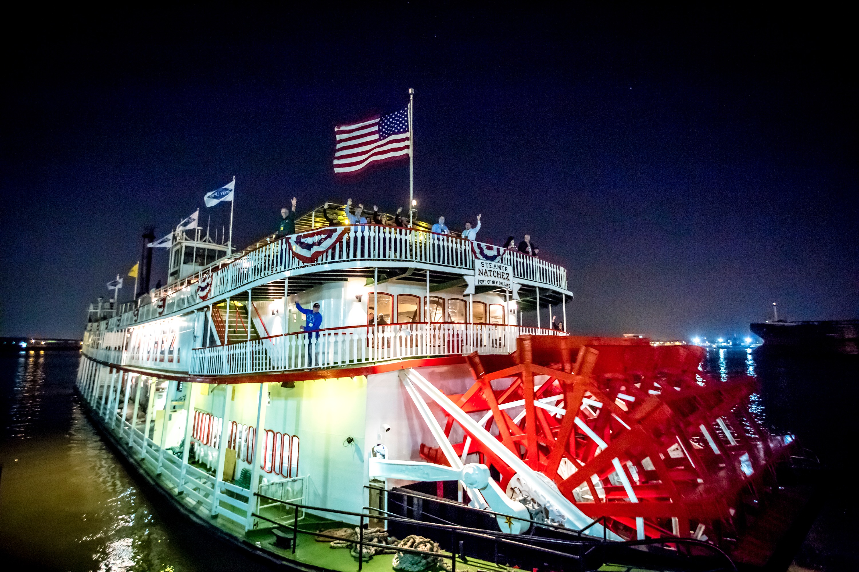 紐奧良 Steamboat Natchez 夜間爵士遊船體驗