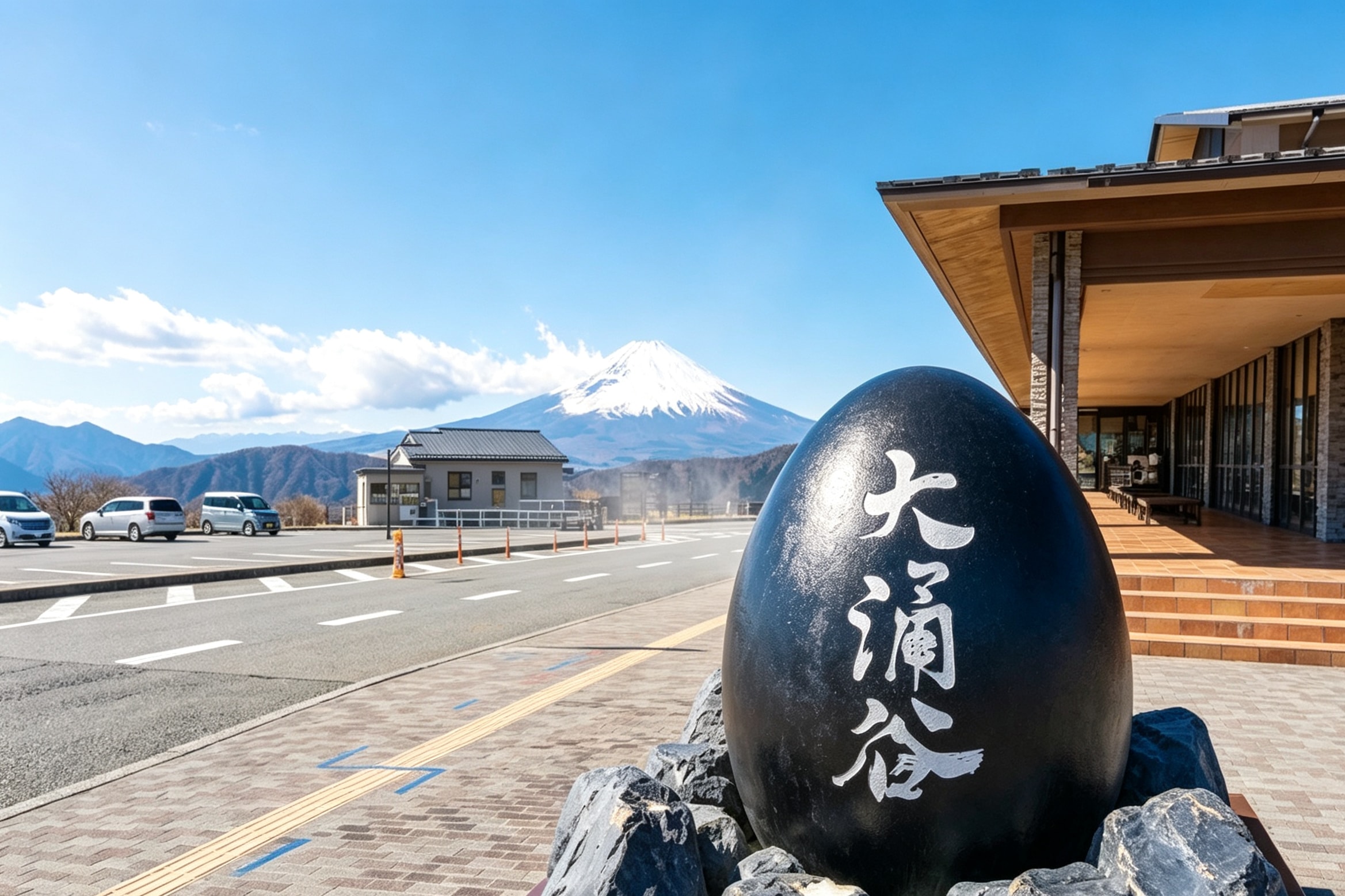 日本旅遊勝地大涌谷是約4000年前箱根火山活動的末期，神山的北山腹發生的火山大噴發形成的火山口遺蹟。