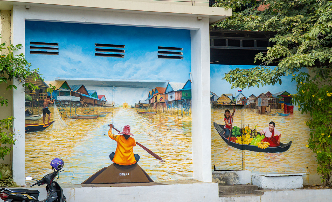 探索當地街頭藝術和公共空間。這種輕鬆的漫步是消化食物和了解暹粒市創意一面的完美方式。