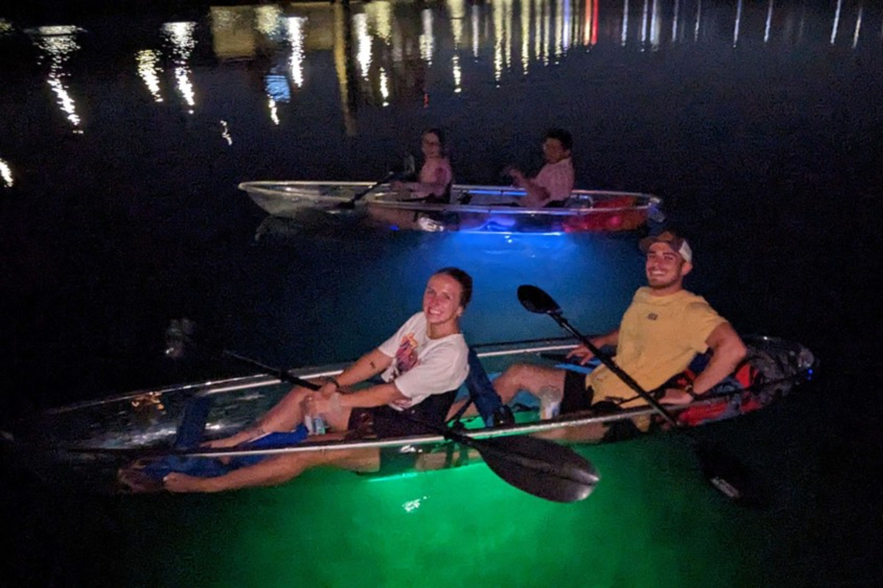 奧蘭多夜晚 LED 透明獨木舟或立式划槳體驗