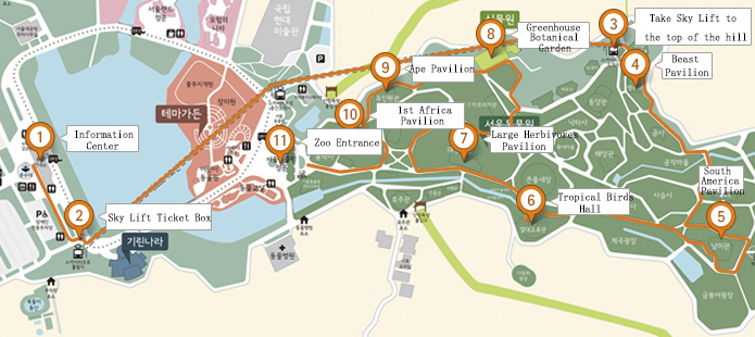 Sky Lift ticket office Recommended itinerary