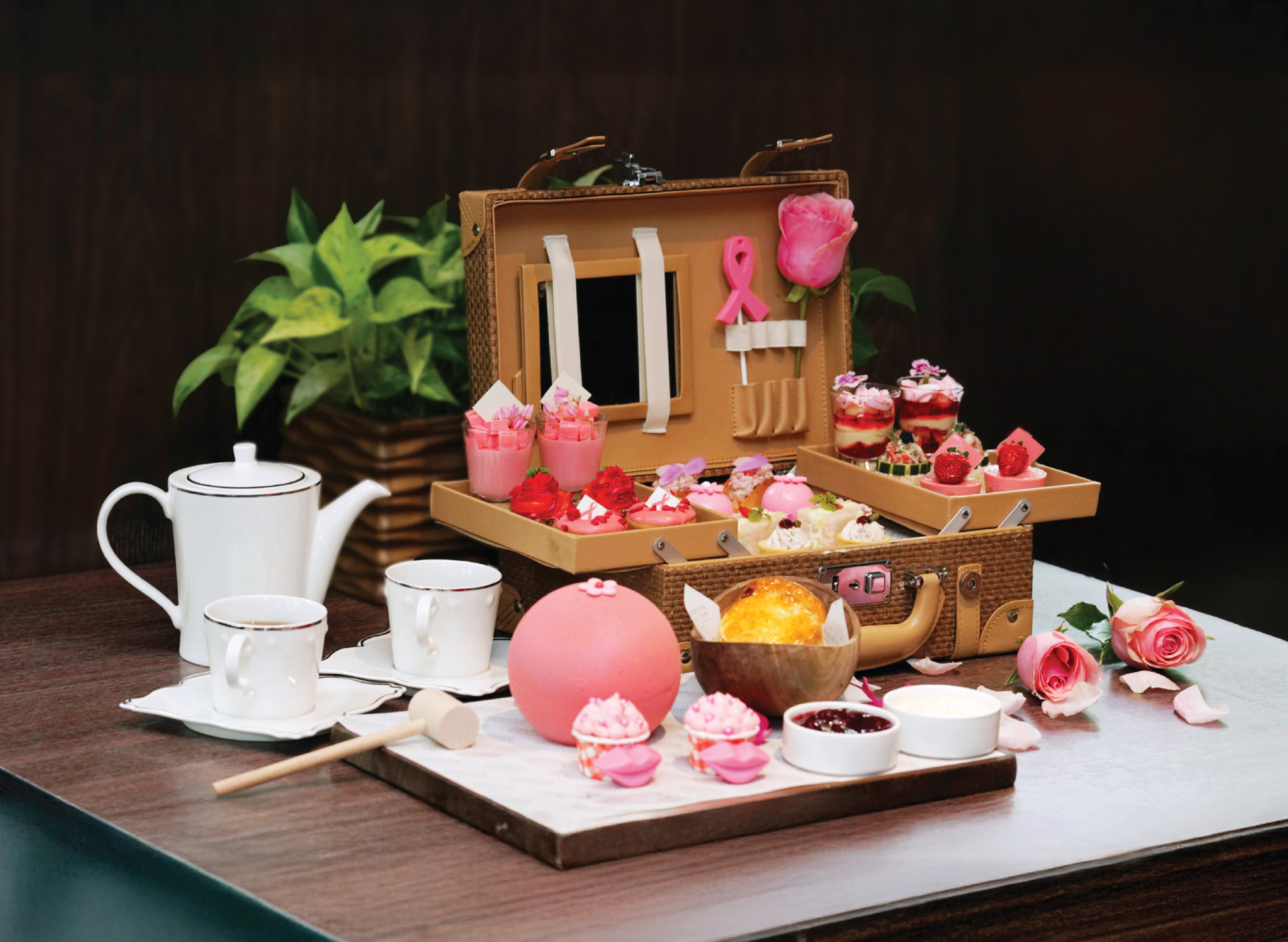 粉紅靜謐下午茶