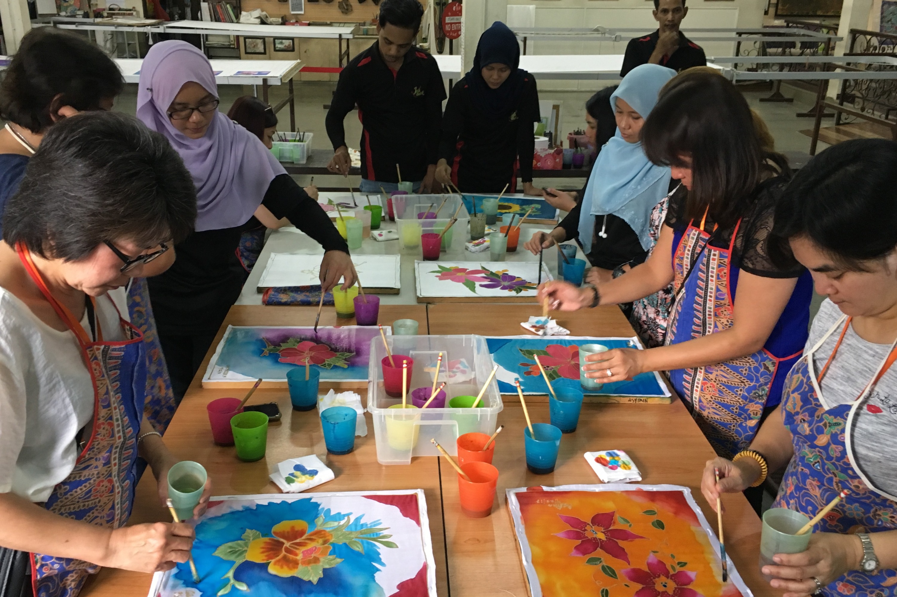 Batik Drawing and Coloring Workshop in Kuala Lumpur