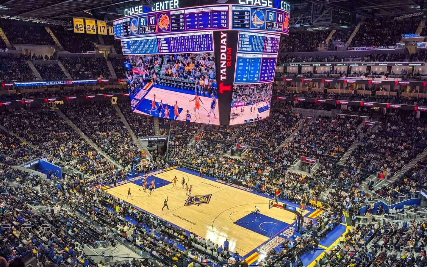 Golden State Warriors Basketball Game at Chase Center