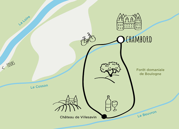 盧瓦爾河谷：Chambord Chateau de Villesavin 電動自行車探索之旅