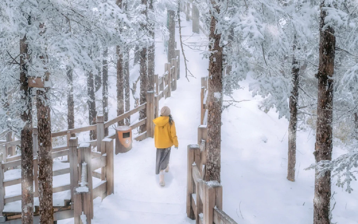 Chengdu Xiling Snow Mountain Skiing & Hot Springs & Dujiangyan Two-Day Private Tour