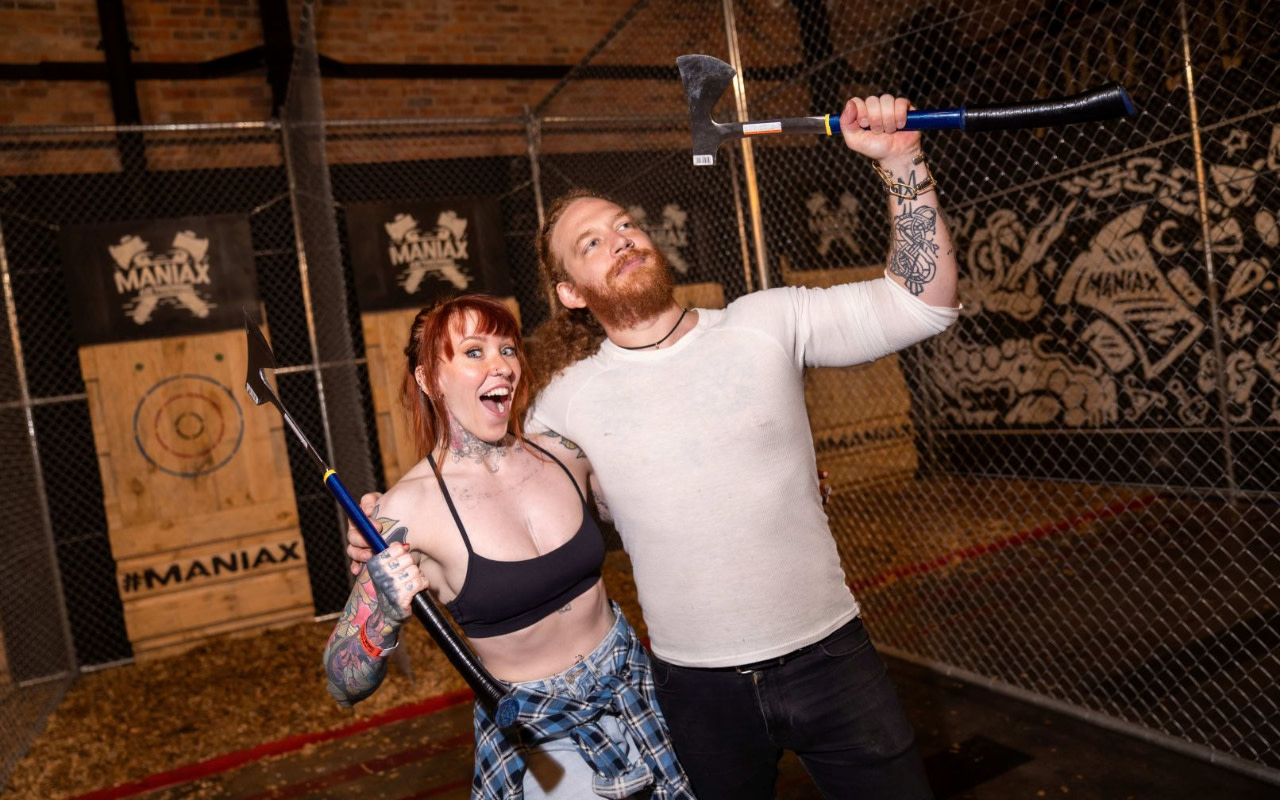 Test your aim and unleash adrenaline with urban axe-throwing excitement