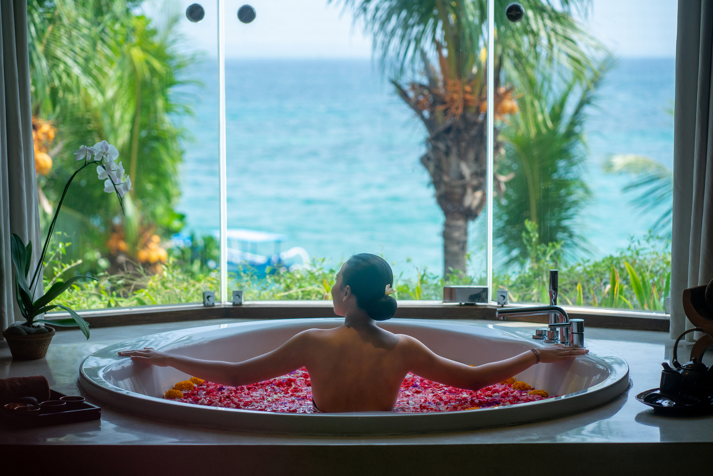 巴厘島坎迪海灘度假村（Candi Beach Resort）的Ocean Spa