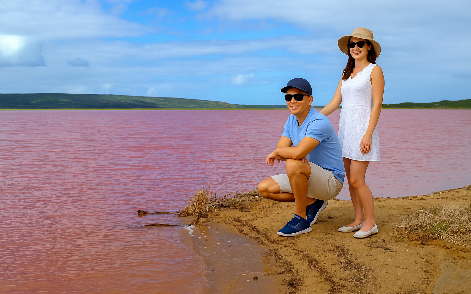 Perth 2-Day Pink Lake, Pinnacle Desert & Sand Dunes Tour