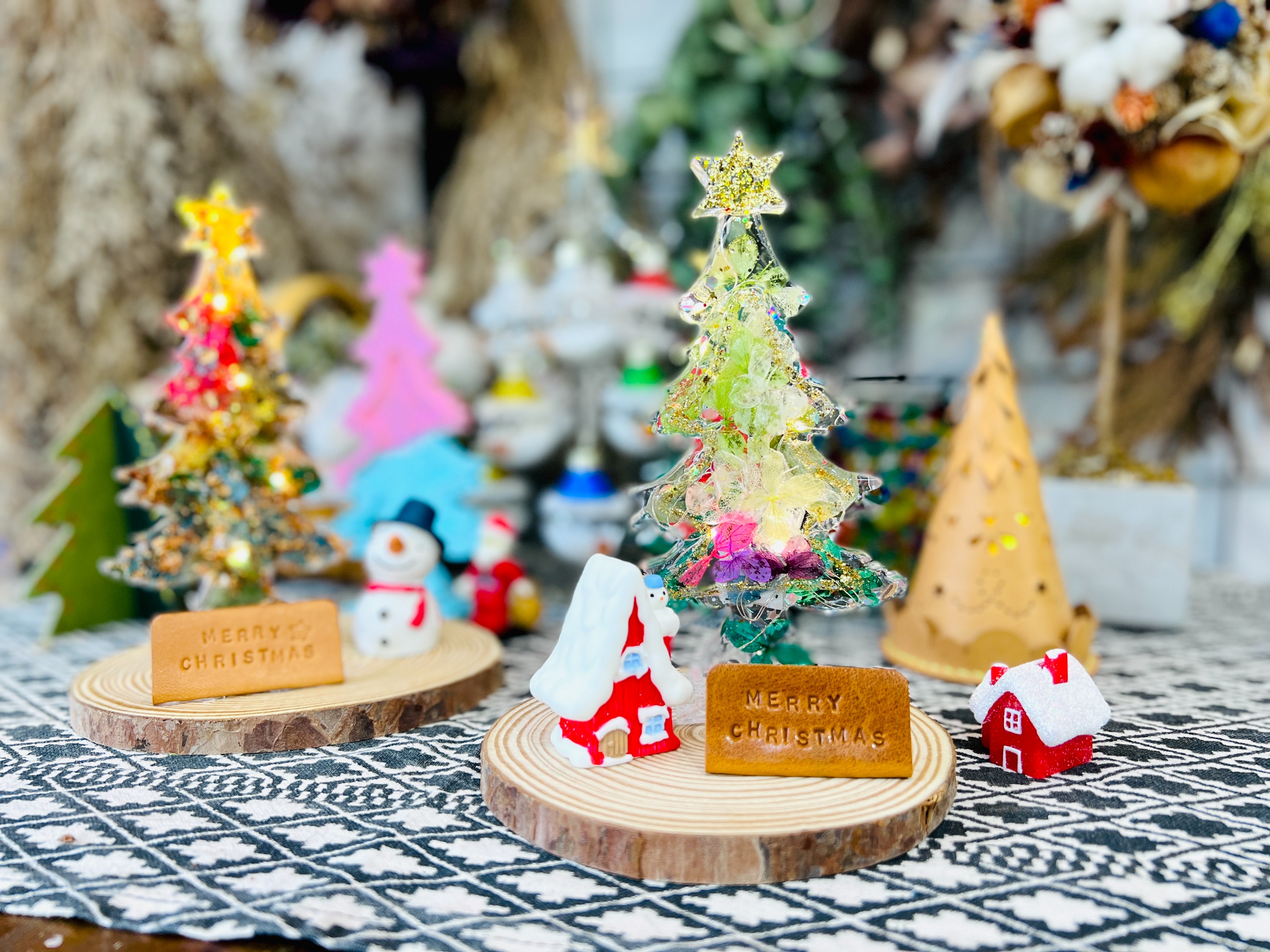 Handmade Classroom - Crystal Epoxy Christmas Tree Workshop Epoxy X'mas Tree Light Workshop | Causeway Bay