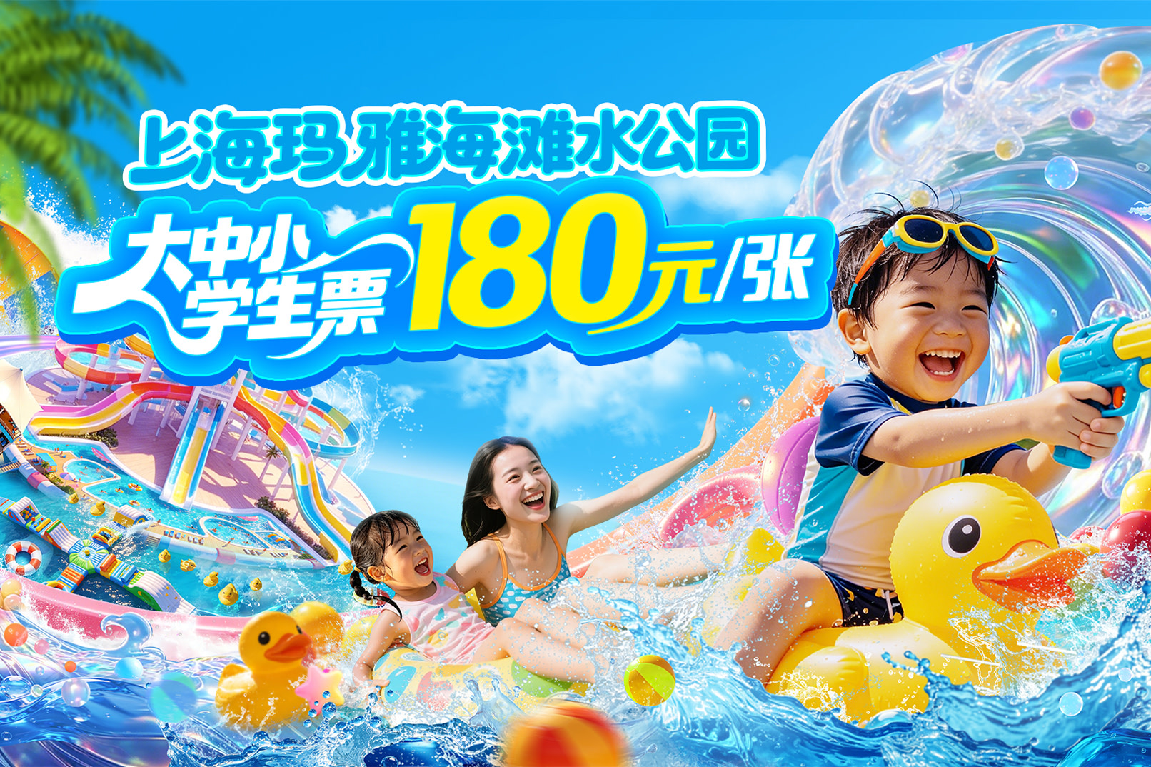 Shanghai Maya Beach Water Park Ticket