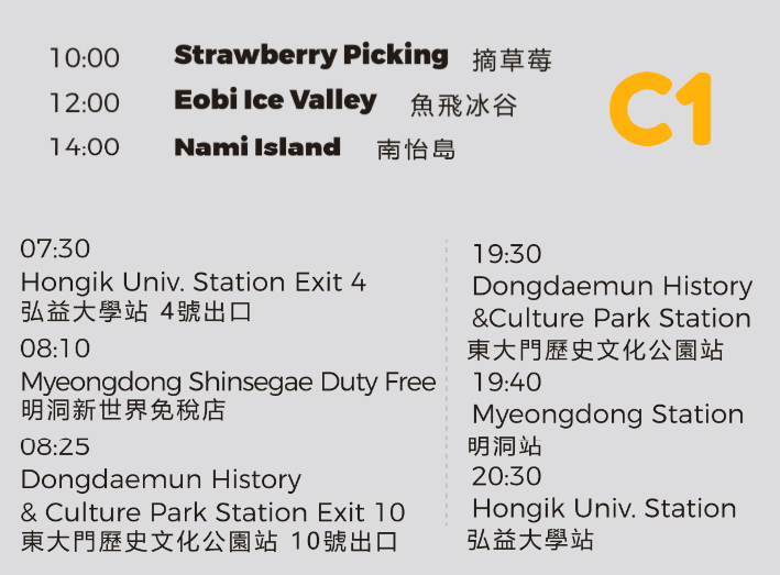 Cheongyang Ice Festival & Nami & Eobi Ice Valley & Strawberry Tour