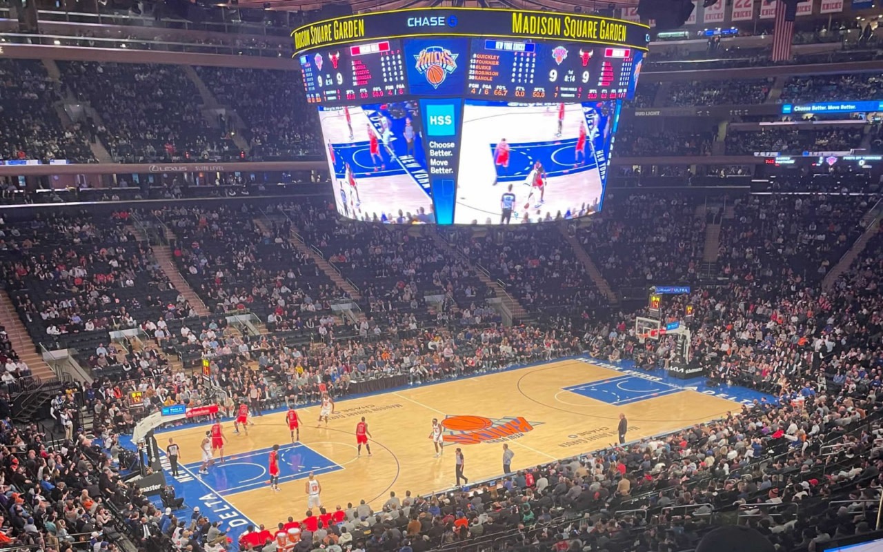 New York Knicks Basketball Game at Madison Square Garden