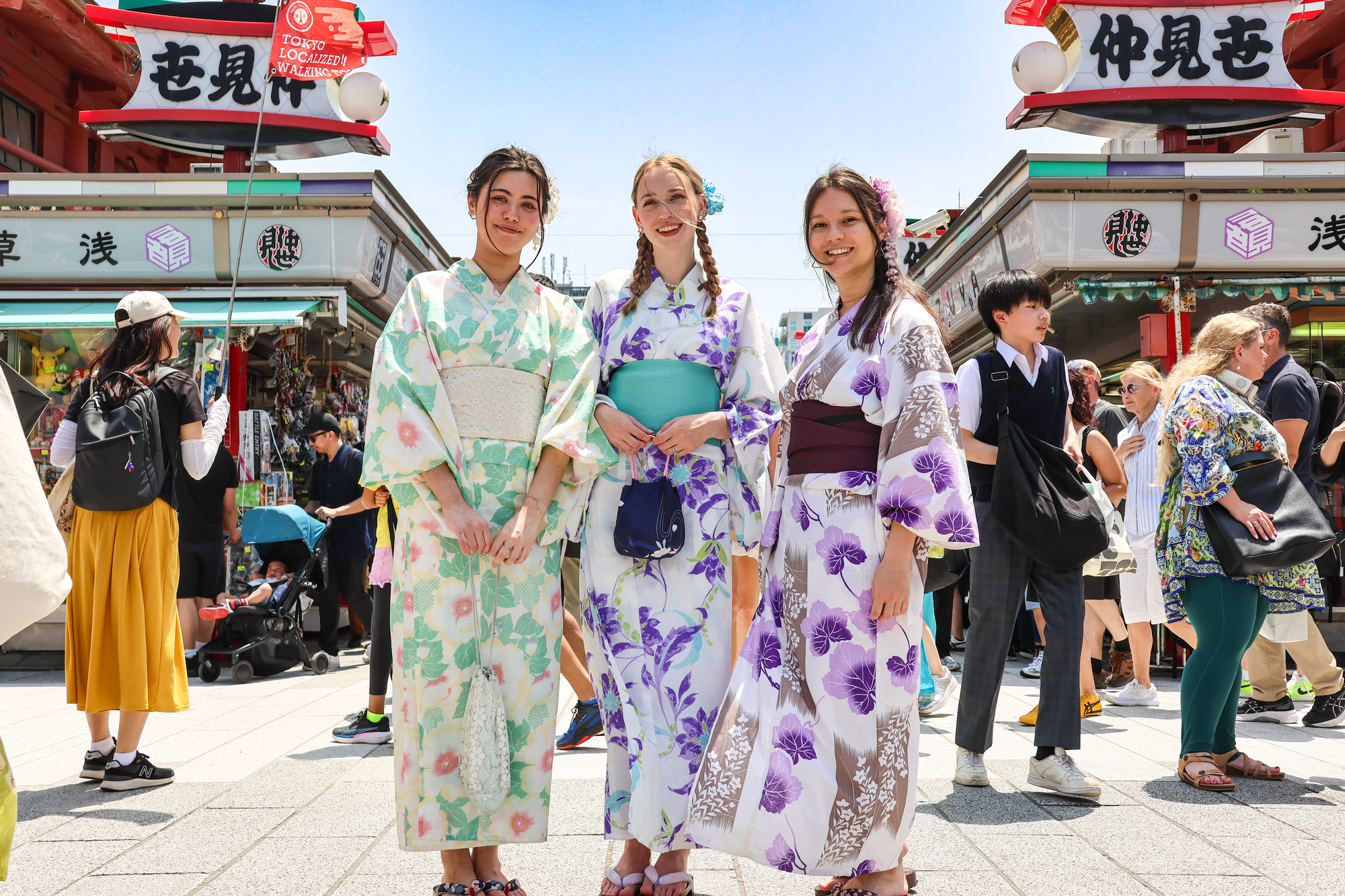 Explore Asakusa Traditions and Food in a Kimono