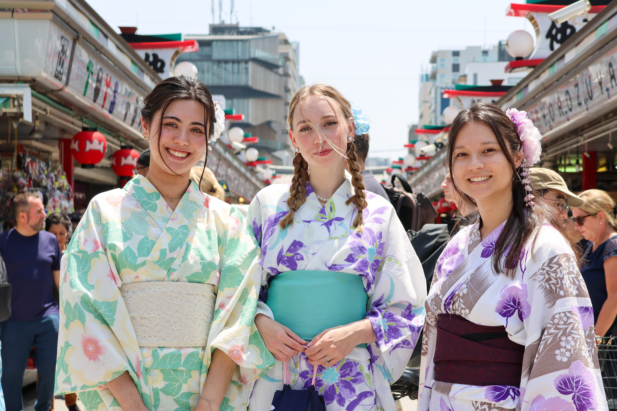 Explore Asakusa Traditions and Food in a Kimono