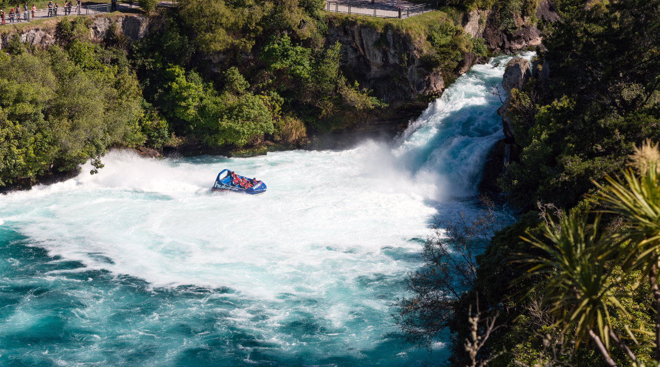 Huka Falls Jet Boat Ride in Taupo