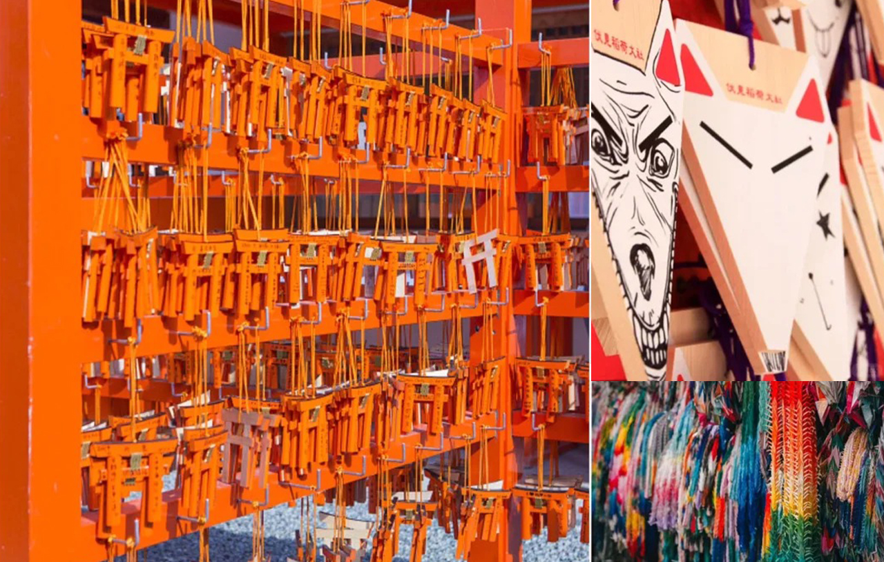 Fushimi Inari: You can draw lots and hang painted horses at the shrine to pray for career, studies and good luck