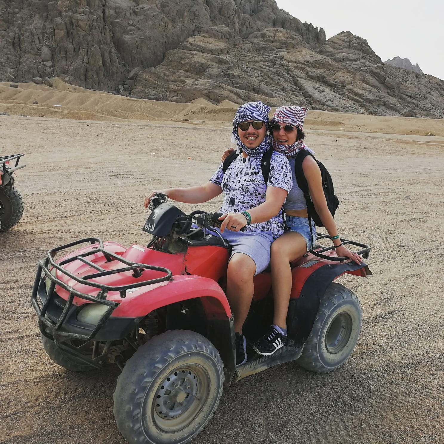 Hurghada 3 Hour Quad Bike Tour with Transfer and Bedouin tea