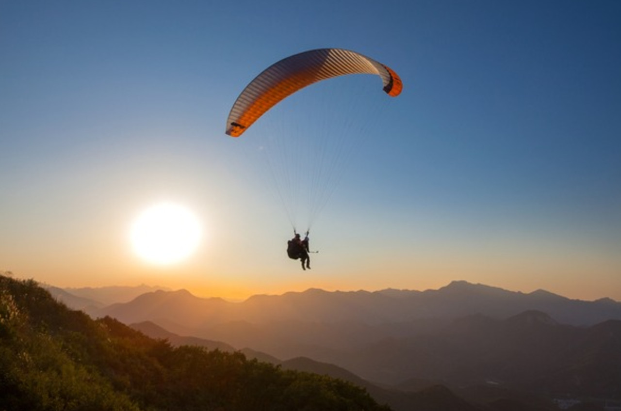 Danyang Paragliding & Mancheonha Sky Walk One-day Small Group & Parasailing Tour
