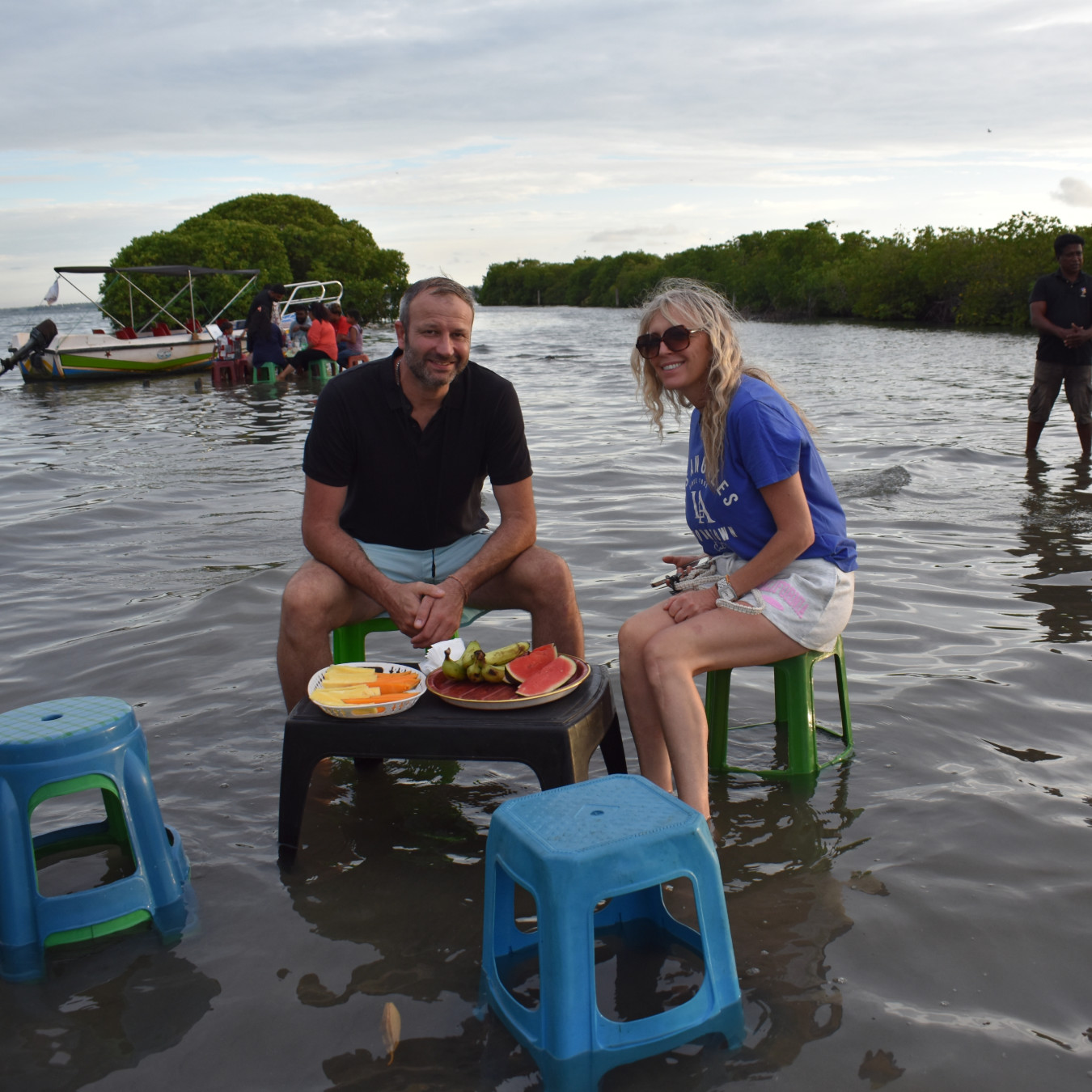 Sunset lagoon boat safari in Negombo