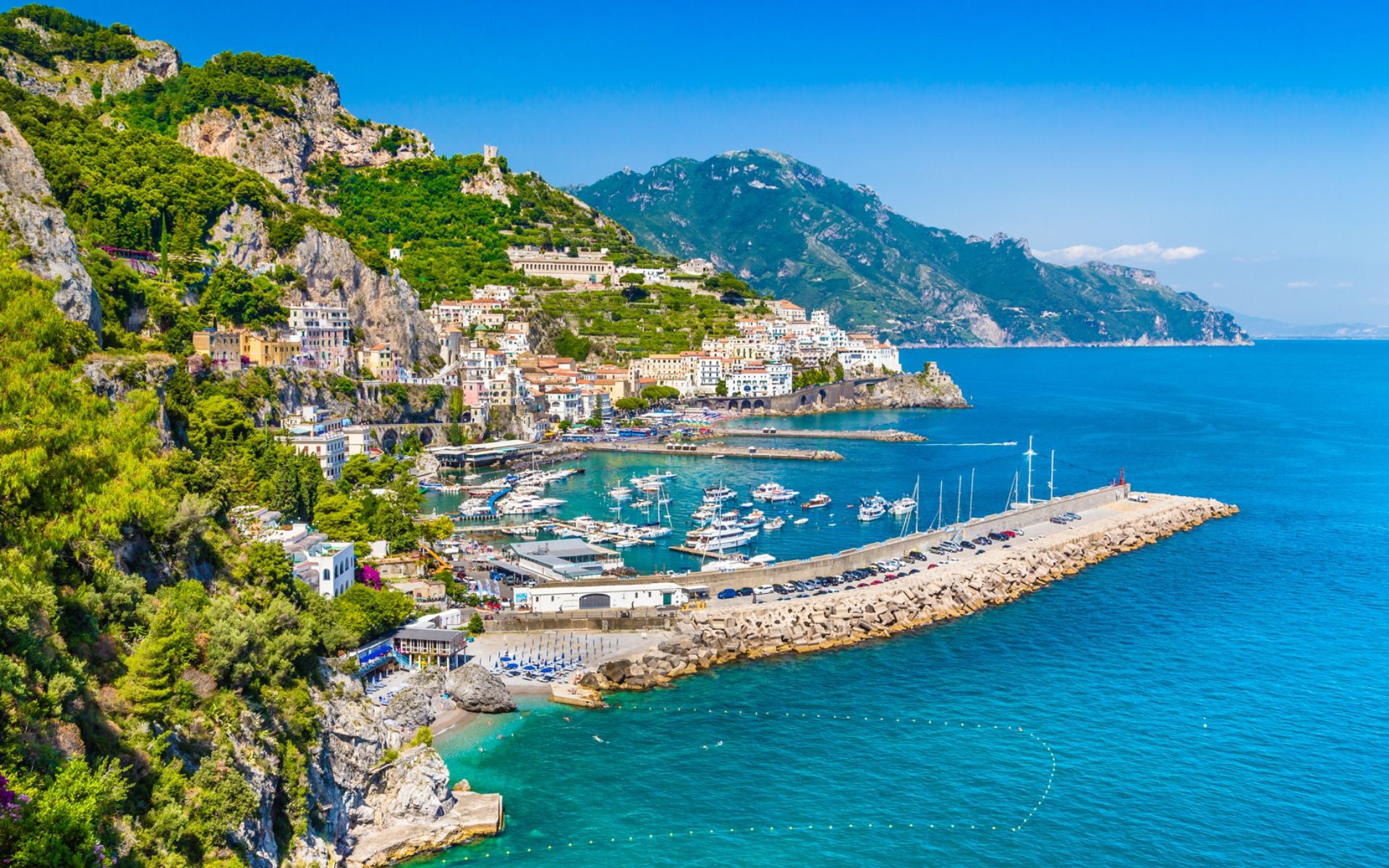 Rome-Sorrento Shuttle Bus with Tour Leader