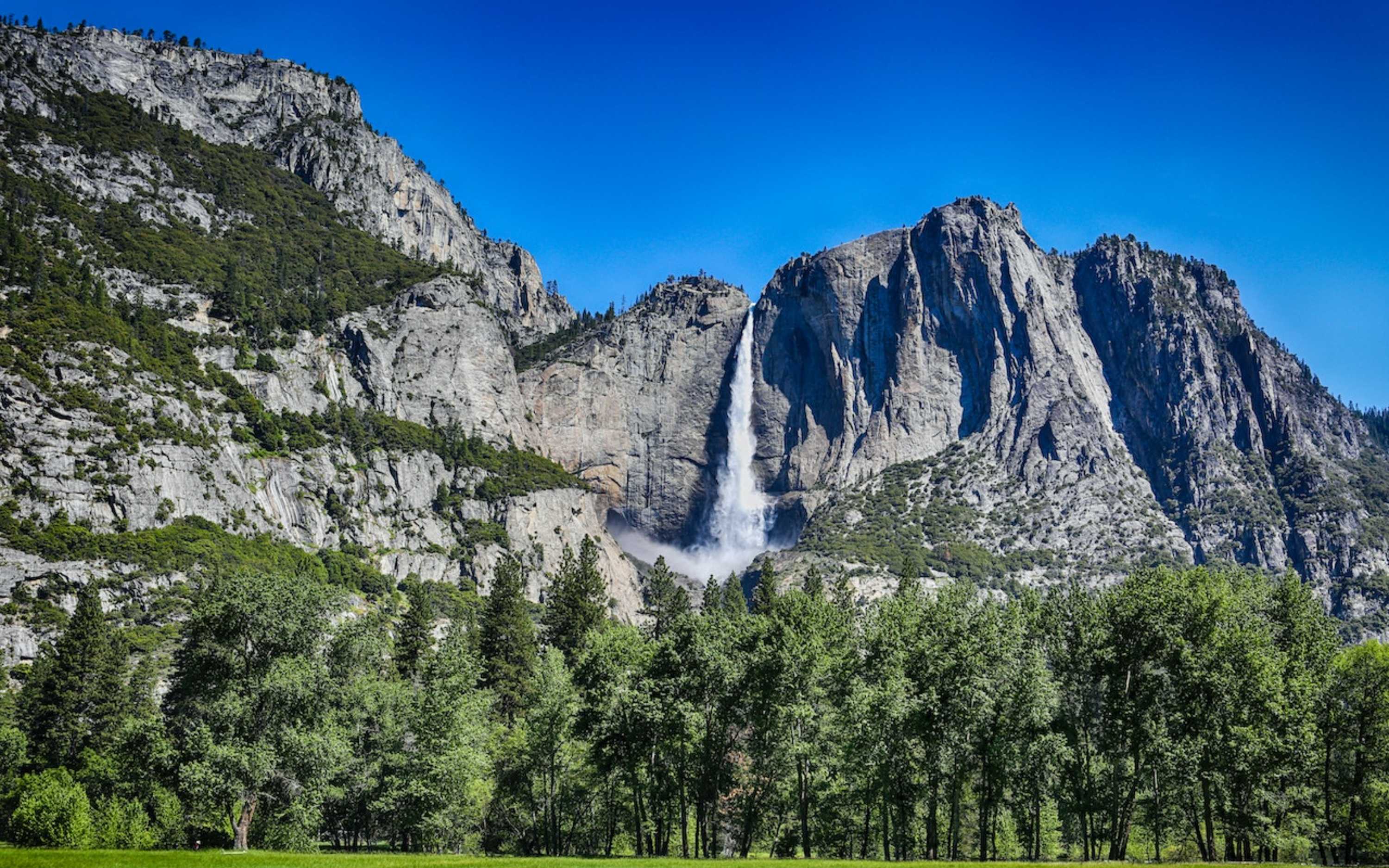 見證優勝美地瀑布的原始力量和美麗，它是北美最高的瀑布