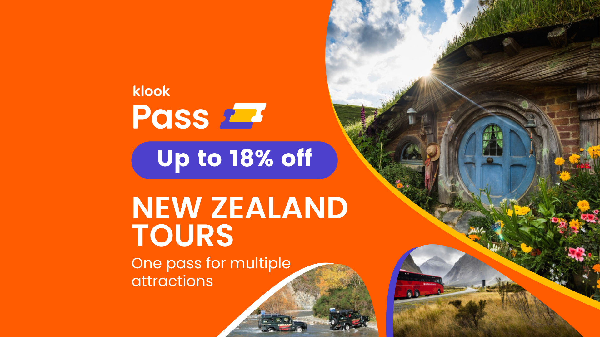Klook 紐西蘭觀光行程通票