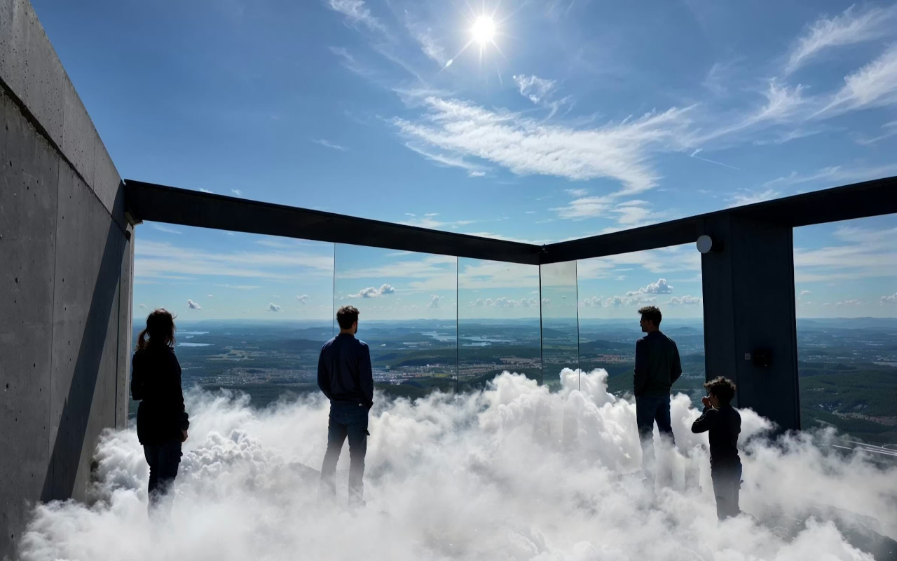 登上歐盟最高摩天大樓，盡享 360 度全景視野，將城市美景盡收眼底。